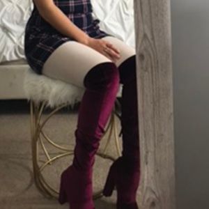 Steve Madden Velvet Boots